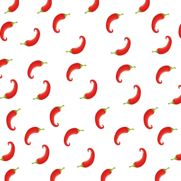 Isolated chillis background vector design — Stock Vector