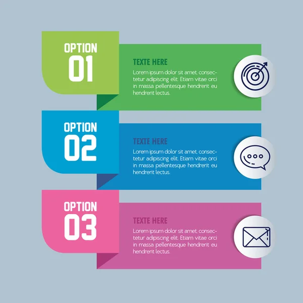 Statisztikai infografika számokkal és üzleti ikonokkal — Stock Vector