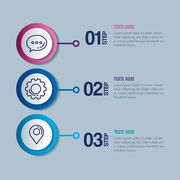 Statistische infographic met cijfers en zakelijke pictogrammen — Stockvector