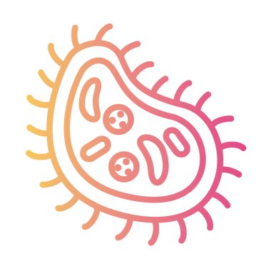 covid 19 parçacık doğrusal gradyan biçim simgesi