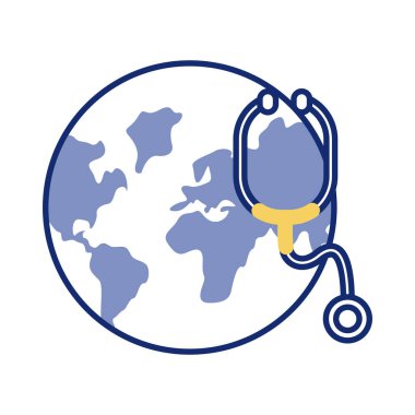 Stetoskop sağlığına sahip dünya gezegeni çevrimiçi hat tarzı