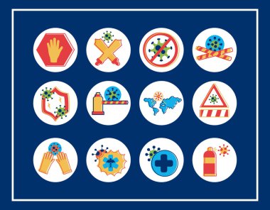 Durdurma demeti covid19 simgesi