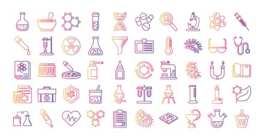 Bir deste Covid19 soruşturma simgesi