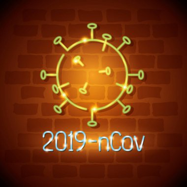 parçacık 2019 ncov neon ışığı