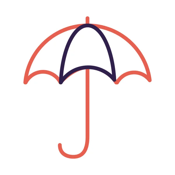 Umbrella protection line style — Stock Vector
