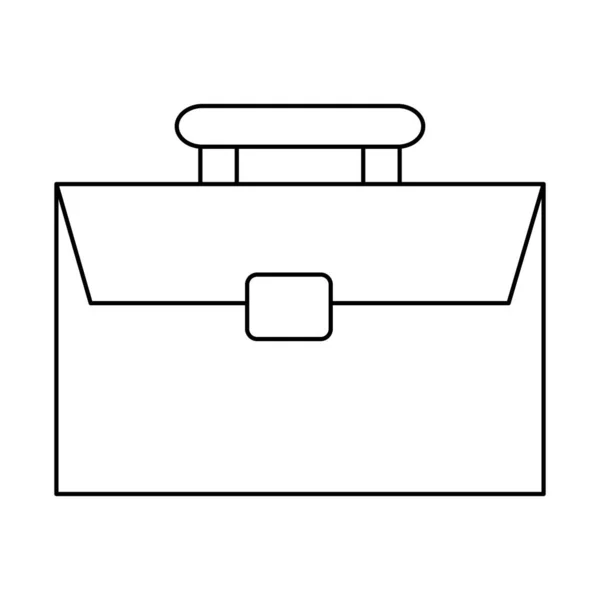 Mallette poignée d'affaires icône isolée — Image vectorielle