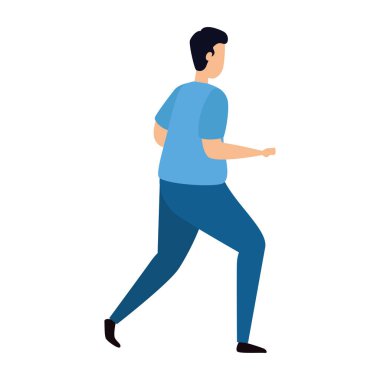 Genç adam avatar karakter simgesi