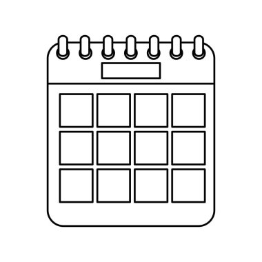 takvim anımsatma tarihi izole edilmiş simgesi