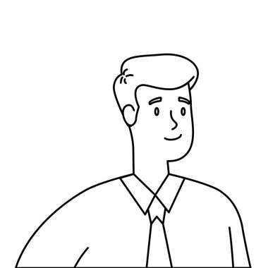 İş adamı zarif karakter simgesi