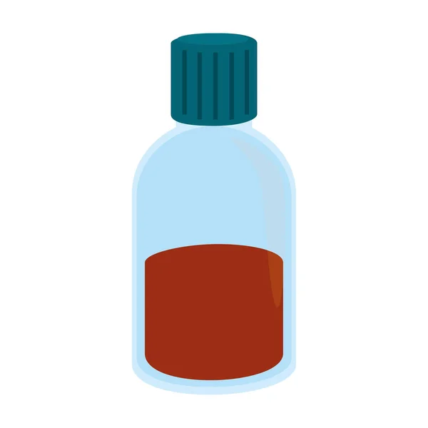 Flasche mit Medizin isolierte Ikone — Stockvektor