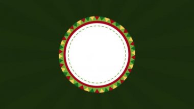 Meksika dairesel dekoratif animasyonu