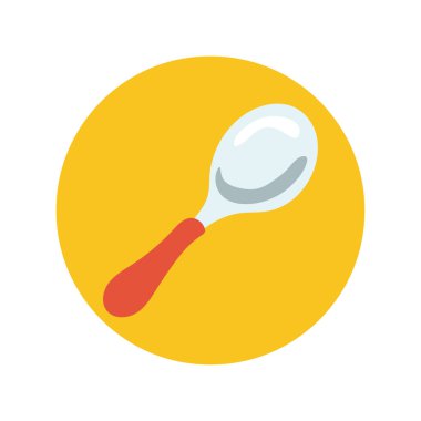 Mutfak kaşığı el çizim stili