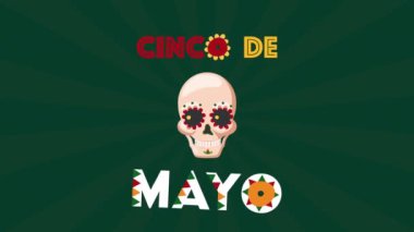 Cinco de mayonez kutlaması Kafatasıyla Meksikalıyı