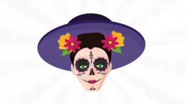 Kutlama Meksikalısı Katrina 'nın şapkasıyla