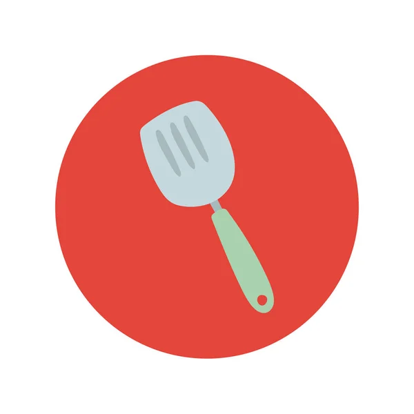 Kitchen spatule utensil hand draw style — Stock Vector