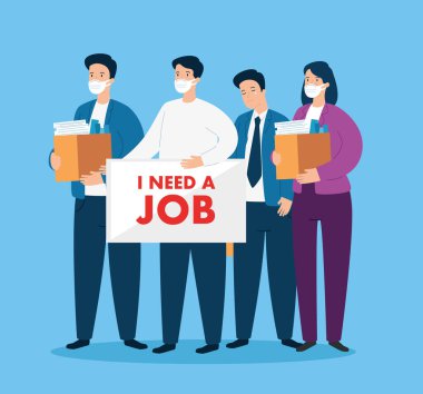 İş adamları yüz maskesi araştırması yapıyorlar.