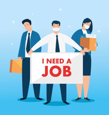 İş adamları yüz maskesi araştırması yapıyorlar.