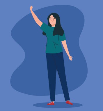 Avatar karakterli güzel bir kadın.