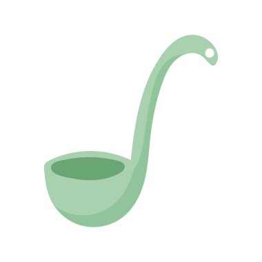 Mutfak çorba kaşığı çatal bıçak el çizim stili