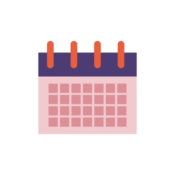 Recordatorio de calendario estilo plano — Vector de stock