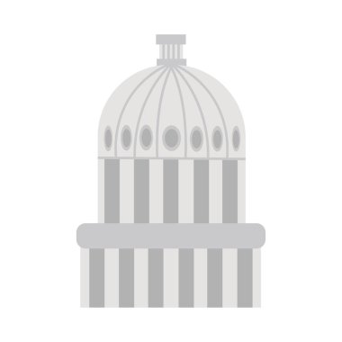 Amerikan parlamentosu dairesi düz stil