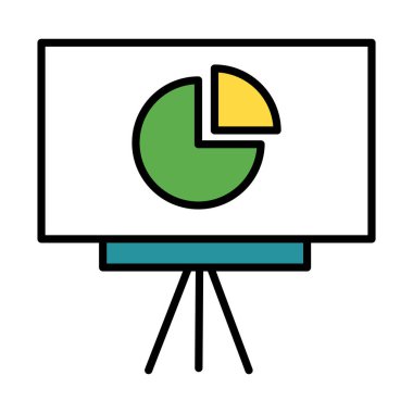 Kağıt satırındaki istatistik pastası ve biçim simgesini doldur