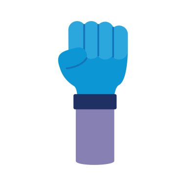 el yumruk düz biçim simgesi