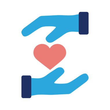 İnsan elleri kalp dayanışmasını düz bir şekilde kaldırır.