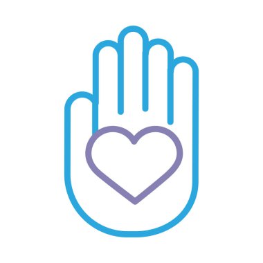 el kaldırma kalp dayanışma çizgisi tarzı