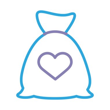 Kalp dayanışması tarzı bağış çantası.