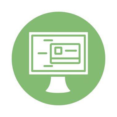 Masaüstü blok biçiminde kredi kartı simgesi