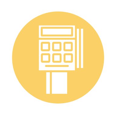 Fiş blok biçimli kredi kartı