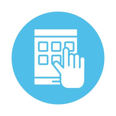 klavye blok biçim simgesine eriş