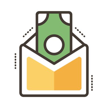 Zarf posta satırındaki fatura ve biçim simgesini doldur