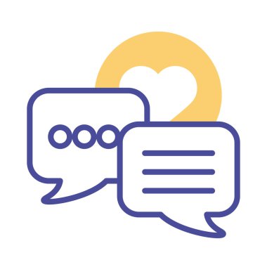 Konuşma baloncukları kalp sağlığı tarzı