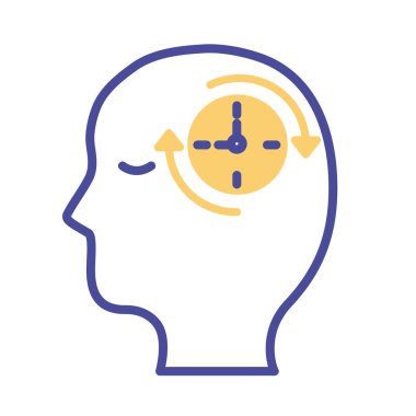 Ruh sağlığı çizgisi biçimi simgesi ile profil