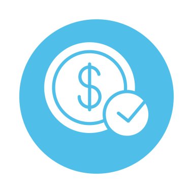 İşaretli sembol blok biçimi ile bozuk para doları