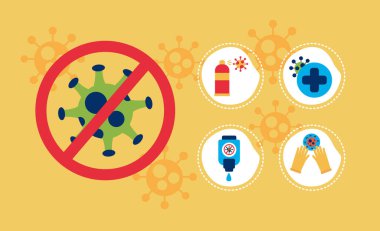 Covid19 dur sinyalli pandemik poster