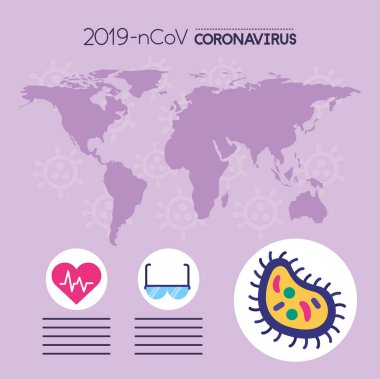 Dünya gezegeniyle covid19 pandemik bilgi grafikleri