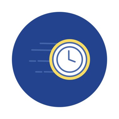 saat bloğu ve düz stil