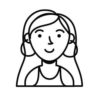 sarışın kadın avatar karakteri