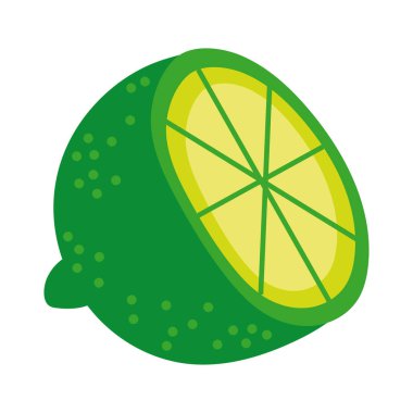 taze limon meyve izole simgesi