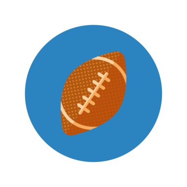 Amerikan futbolu balon bloğu ve düz stil