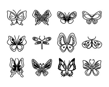 Kelebek demeti simgeleri dizer