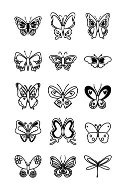 Kelebek demeti simgeleri dizer