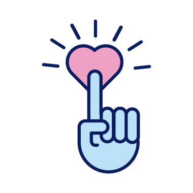 Kalp dayanışması çizgisi ve doldurma biçimi