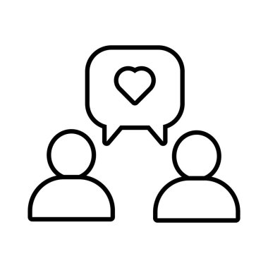 Kalp dayanışması tarzı olan insan figürleri