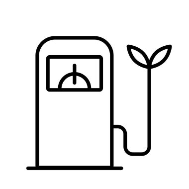 Yapraklar ekoloji çizgisi biçimli istasyon servisi