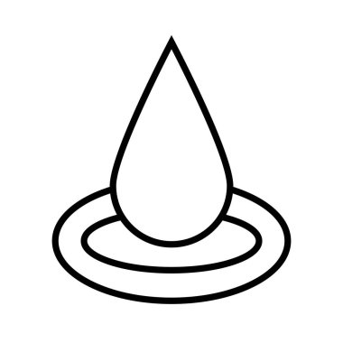 water drop line style icon