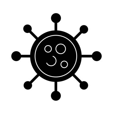 covid19 parçacık sağlığı pictogram siluet biçimi